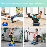 Vibration Plate Exercise Machine for Lymphatic Drainage Weight Loss,SoftGym Power Vibration Plate 300-400 Lbs Capacity Full Whole Body Workout Vibration Platform,Waver Vibration Plate for Home Fitness