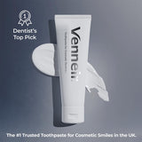 Venneir® Professional Toothpaste for Veneers, Implants, Bonding, Crowns & Natural Teeth —Effective Stain Removing, Natural, SLS Free, Pro Enamel Repair