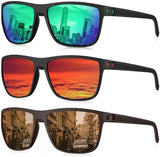 KALIYADI Polarized Sunglasses for Men, Lightweight Sun Glasses with UV Protection for Driving Fishing Golf
