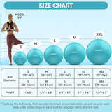 APEXUP Yoga & Pilates Ball - Anti Slip Heavy Duty Gym Ball for Fitness, Balance & Core Workout