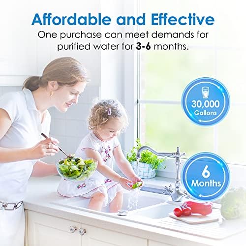 Waterdrop W50PEHD Whole House Water Filter, Replacement for American Plumber, W10-PR, Culligan® R50-BBSA, GE ®FXHSC, GXWH40L, GXWH35F, 5 Micron, 10" x 4.5", High Flow Sediment Filters, Pack of 3