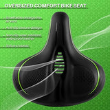 Oversized Bike Seat for Peloton Bike & Bike+, Comfort Seat Cushion Compatible with Peloton, Road or Exercise Bikes, Bicycle Wide Saddle Replacement for Men & Women, Accessories for Peloton