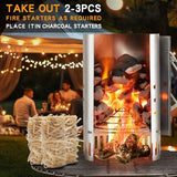 Fire Starter -70 Pcs Fire Starters for Campfires, Fireplace, Grill, Wood & Pellet Stove, Fire Pit, BBQ, Survival, ooni Pizza Ovens, Water Resistant and Odorless Safe for Indoor/Outdoor Use