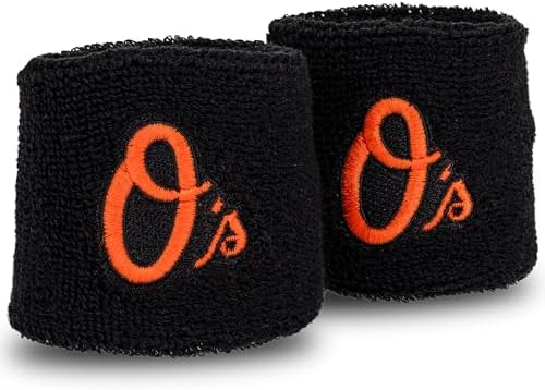 Franklin Sports MLB Team Licensed Baseball Wristbands - MLB Team Logo Sweat Wristbands - Great for Costumes + Uniforms - Pair