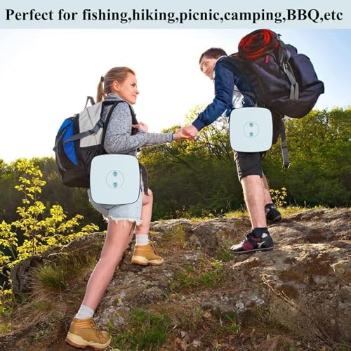 Fishboy Upgraded Square Collapsible Stool, 400lb Max Weight, Lightweight But Sturdy, Portable Retractable Folding Telescoping Foldable Camping Stool for Adults Outdoor Fishing Hiking Travel BBQ