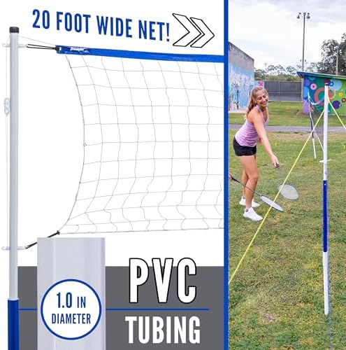 Franklin Sports Volleyball and Badminton Set