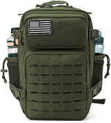 QT&QY 25L/35L/45L Military Tactical Backpack For Men Molle Daypack 3 Day Bug Out Bag Hiking Rucksack With Bottle Holder