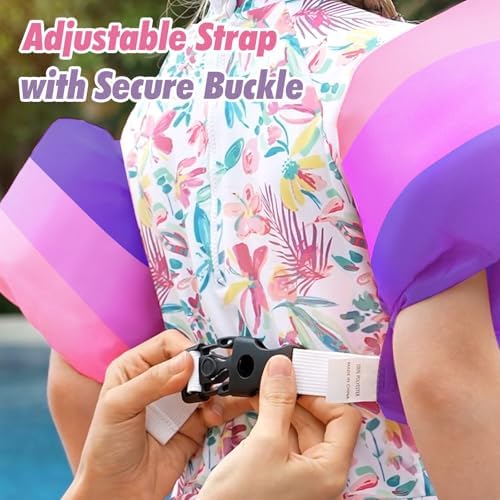 HeySplash Swim Vest for Kids, Toddler Pool Floaties Fit 20-50/70 Lbs, Children Swimming Vest with Adjustable Strap, Swim Jacket Water Wing Arm Float, Puddle Sea Beach Boat Jumper Boy Girl Baby