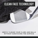 Golf Club and Golf Ball Cleaning Bag, Waterproof Clean Face Technology Liner, Detachable Clip, Machine Washable, Cleans Club Grooves, Dry Exterior (Neoprene or Microfiber Option Available)