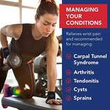 Doctor Developed Wrist Brace, Wrist Wraps for Carpal Tunnel Arthritis, Tendonitis, Hand Support, Ideal for Fitness, Weightlifting - Handbook Included (Wrist Brace 2 Pack)