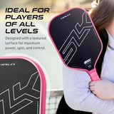 Selkirk Sport SLK Halo Raw Carbon Fiber Pickleball Paddle | Designed in The USA | Choose from The T700 Raw Carbon Fiber Power, The 18k Ultraweave Control, or The Kevlar Linkweave Thermoformed Pro