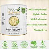 Ready Harvest Food Dehydrated Potato Flakes for instant mashed potatoes | Camper must haves camping essentials | Hurricane Preparedness Items, Survival Food, #10 Can | 30 Year Shelf Life
