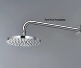 Taps2Traps® Chrome Round 200mm Overhead Shower Head with Anti-Limescale Nozzles + Swivel Joint