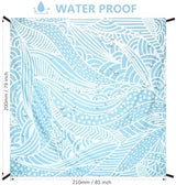 Beach Blanket Waterproof Sandproof Extra Large Beach Mat 79" X 83"/120"x108"for 1-8 Adults Quick Drying Durable Outdoor Picnic Mat for Beach Travel Camping Hiking