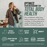 Flora Biome - Live Probiotic, Prebiotic & Postbiotic – Organic Live-Culture – 10 Probiotic Strains, 19 Fermented Herbs, 50 Billion CFU - Complete Gut Health & Microbiome Optimizer (16 oz)