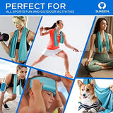 Sukeen 4 Pack Cooling Towel (40"x12"), Ice Towel, Soft Breathable Chilly Microfiber Towel for Sports, Workout & More Activities