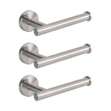 NearMoon Bathroom Toilet Paper Holder, Premium SUS304 Stainless Steel Rustproof Wall Mounted Toilet Roll Holder for Bathroom, Kitchen (3 Pack, Brushed Nickel)