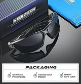 Nitrogen Polarized Wrap Around Sport Sunglasses for Men Women UV400 Protection Sun Glasses