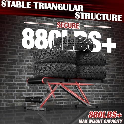 Weight Bench Press, Adjustable Workout Benches for Home Gym Dumbbell Exercise, 800 LB Stable Incline Decline Bench for Full Body Workout, 2 Sec Fast Folding Strength Training Sit up Bench