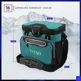 Arctic Zone Titan Deep Freeze Cooler - Zipperless Hardbody Cooler - Small & Large Capacity- Beach & Camping Cooler - Deep Freeze Insulation, HardBody Liner, and SmartShelf