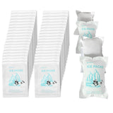 WORLD-BIO Dry Ice for Shipping Frozen Food & Travel, Long Lasting Cold Packs for Cooler 96 Packs 4.7" x 3.3", Small Freezer Packs for Shipping, Bulk Reusable Dry Ice Packs Cool Pack for Shipping
