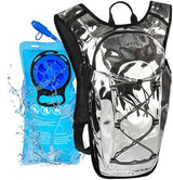 Reflective Hydration Backpack, Hydration Pack - Water Backpack with 2L/3L Hydration Bladder, Essential for Festivals - Rave Hydration Pack for Hiking, Running, Cycling, and Festivals