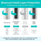 Bluevua RO100ROPOT Replacement Filter Set, Pack of 3 Filters (1 PP, 1 CTO, 1 PCF)