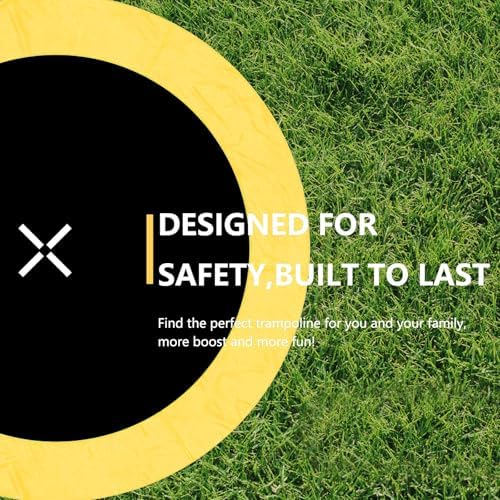 AOTOB 8FT 10FT 12FT 14 FT 15FT Trampoline with Safety Enclosure Net，Outdoor Trampoline with Basketball Hoop, Heavy Duty Jumping Mat and Spring Cover Padding for Kids and Adults, Storage Bag and Ladder