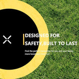 AOTOB 8FT 10FT 12FT 14 FT 15FT Trampoline with Safety Enclosure Net，Outdoor Trampoline with Basketball Hoop, Heavy Duty Jumping Mat and Spring Cover Padding for Kids and Adults, Storage Bag and Ladder