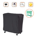 Cooler Cart Cover, Universal Waterproof 190T Polyester Fit for Most 80 QT Rolling Ice Chest Cart, Protective Cover for Beverage Cart, Party Cooler, Backyard, Deck, and Patio Use