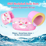 HeySplash Swim Vest for Kids, Toddler Pool Floaties Fit 20-50/70 Lbs, Children Swimming Vest with Adjustable Strap, Swim Jacket Water Wing Arm Float, Puddle Sea Beach Boat Jumper Boy Girl Baby