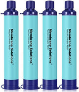 Membrane Solutions Straw Water Filter, Survival Filtration Portable Gear, Emergency Preparedness, Supply for Drinking Hiking Camping Travel Hunting Fishing Team Family Outing