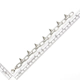 COOLSTEELANDBEYOND Men’s Stainless Steel Spiked Paperclip Link Bracelet With Lobster Clasp, Punk Rock Chain Wristband
