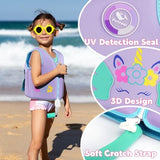 Pottwal Swim Vest for Kids - Swim Jacket for 1-2 Years (24-33LBS) - Buoyancy Aid Made of Neoprene & EPE - with Adjustable Crotch Strap