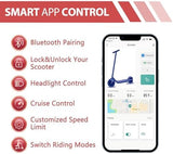 Electric Scooter for Adults, 8.5"/10" Tires, 19/22Mph, 350W/500W Motor, 21-28 Miles Range, Folding E-Scooter with Dual Suspension,APP(V1/SPRO/MAX/PRO)