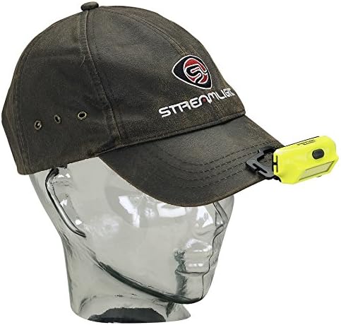 Streamlight 61700 Bandit 180-Lumen USB Rechargeable LED Headlamp with Elastic Head Strap, Clip, and USB Cable, Yellow