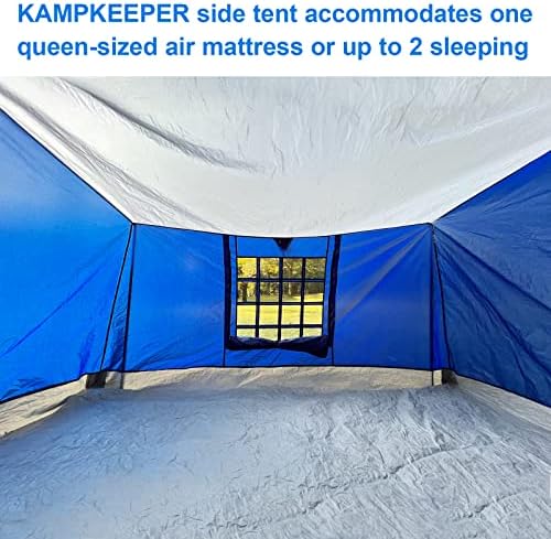 KAMPKEEPER Side Tent,Camping Tent for 10' x 10' Pop Up Canopy, Easy Set Up Gazebo,Compatible with 10' Wide Canopy Tents（Blue）
