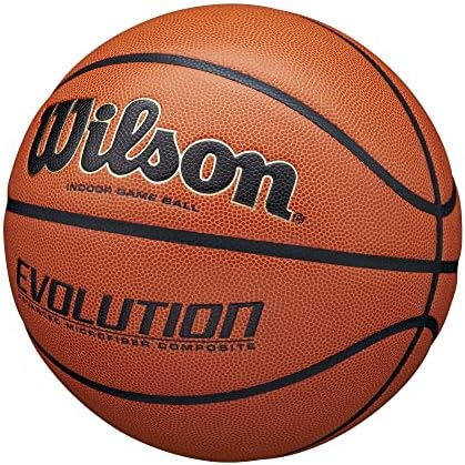 WILSON Evolution Indoor Game Basketballs - Size 5, Size 6 and Size 7