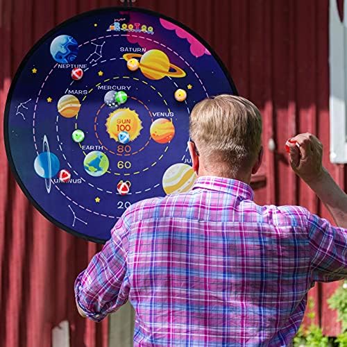 BooTaa 29" Large Dart Board for Kids, Kids Dart Board with Sticky Balls, Boys Toys, Indoor/Sport Outdoor Fun Party Play Game Toys, Birthday Gifts for 3 4 5 6 7 8 9 10 11 12 Year Old Boys Girls