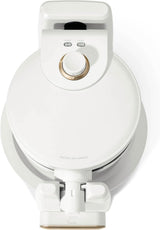 Beautiful Rotating Belgian Waffle Maker, White Icing by Drew Barrymore Makes 1-Inch Thick Waffles, Stainless Steel (White Icing)
