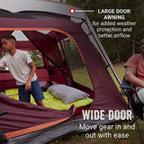 Coleman Skylodge Camping Tent, 8/10/12 Person Weatherproof Family Tent with Convertible Screen Room, Color-Coded Poles, Room Divider, Rainfly, and Storage Pockets, Fits Multiple Queen-Sized Airbeds