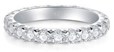 BORUO Eternity Ring, Sterling Silver Band for Oura Ring, 3mm Size 7.5