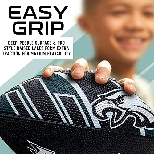 Franklin Sports NFL Team Footballs - Rubber Youth Mini Footballs for All NFL Teams - Kids Junior 8.5" Football - Official NFL Licensed Footballs