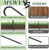 Rebar Stakes 12 Inch J Hook Ground Stakes Heavy Duty 30 Pack Chain Link Fence Stakes Galvanized Anchors Metal Tent Stakes for Wire Fencing Concrete Forming Trampolines Camping Canopies Shed Swing