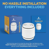 AquaBliss HD Multi Stage Shower Filter Replacement Cartridge for SF400 & SF500-48x Heavy Duty Detox Power. Kiss Itching, Breakage & Dullness Goodbye. Reduce Rust, Chlorine, Toxins. 1-Pack (SFC500)