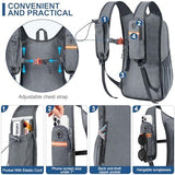 15L Small Hiking Backpack for Men Women Foldable Packable Back Pack Ultralight Hiking Daypack for Travel Camping Outdoor, Gray