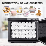 DEPFALL Hot Towel Warmer, Professional 23L Large Capacity Hot Towel Cabinet, 2-in-1 Spa Towel Warmers for Facials, Barber, Salon, Esthetician, Upgrade Fast Heating Aluminum Interior, Black