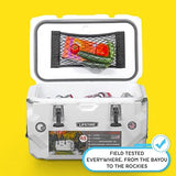 Cooler Net for Dry Storage and Organization - Compatible with YETI, RTIC, Igloo, Coleman, Lifetime, Pelican Ice Chests - Works with Cooler Lights, Wheel Kits, RTIC Cooler Accessories, and More