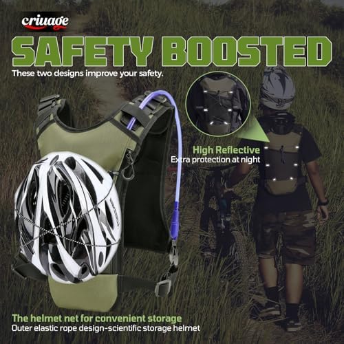 USA Original Patent Running Hydration Vest Backpack, Lightweight Chest Pack with 2.0L Water Bladder Bag Daypack for Hiking Running Cycling Race Marathon for Women Men
