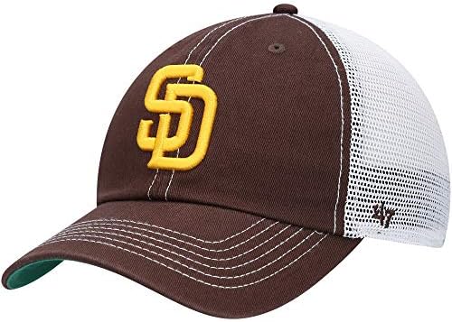 47 MLB Trawler Primary Logo Team Color Mesh Trucker Clean Up Adjustable Hat, Adult One Size Fits All